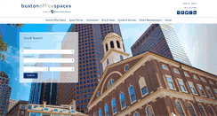 Desktop Screenshot of bostonofficespaces.com